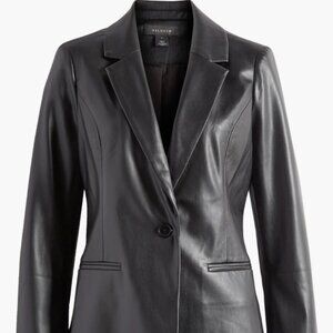 Halogen Faux Leather Blazer from Nordstrom